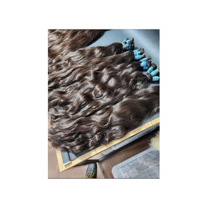 Extensiones de cabello humano 100% a granel, estilo superior, Color ondulado, doble peso, trama sedosa, proveedor de DHL, ofrece proveedor natural sin procesar, ofertas de DHL - Product Image 4