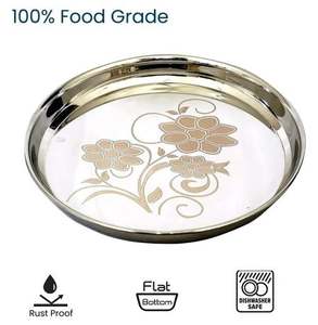 Plateau en bois écologique avec poignées en métal Bar Restaurants Table basse Plateau Plateau en bois naturel Fabricant Prix de gros - Product Image 4