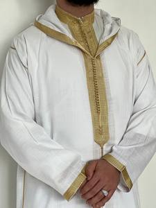 AL HIJRAH ABAYAS <b>Men's</b> Moroccan <b>Thobe</b> Premium Quality Digital Print Loose Long Sleeve Abaya XXL Size Handmade Traditional Prayer - Product Image 4