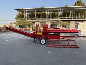 Processeur de bois de chauffage motorisé 27T avec moteur et boîte de vitesses, cale en acier à 6 voies et convoyeur réglable de 10 pieds - Product Image 3