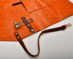 Delantal de peluquero para barbacoa de chef de cuero de vaca de grano completo duradero 2025 con bolsillos de correa de cuero reutilizables regalo de alta calidad - Product Image 4