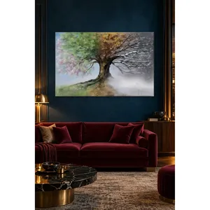 Impresión en lienzo de árbol de las cuatro estaciones de Fida - Product Image 2