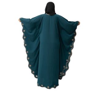 Venta caliente Dubai estilo Abaya vestido para mujeres musulmanas transpirable manga larga mujeres Abayas - Product Image 1