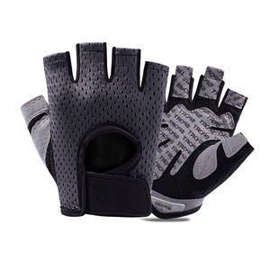 Guantes Deportivos de Medio Dedo con Protección UV, Impermeables, Transpirables, de Material PU, para Entrenamiento Físico - Product Image 6