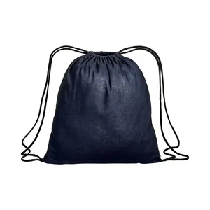 Zaino sportivo personalizzato in cotone con coulisse e gadget promozionali - Product Image 4