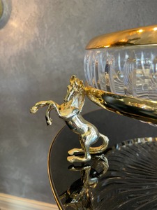 Elegant Designed Chocolate <b>Stand</b> In Round Shaped With Gold Polished Chocolate <b>stand</b> For Chocolate Serving And Dessert Serving - Product Image 2