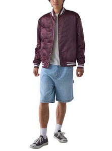 2025 Cá Nhân <span class=keywords><strong>Satin</strong></span> Áo Khoác Mỹ Cao Đẳng Varsity Áo Khoác Với Vải Tùy Chỉnh Thêu Logo - Product Image 6