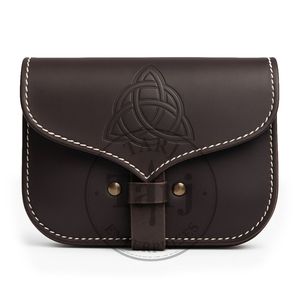 Sac Pochette Médiéval Multifonctionnel en Cuir Pleine Fleur Imperméable pour Utilisation en Costume, Éléments de Design Historique, Excellent Jeu de Rôle, OEM - Product Image 3