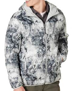 High Quality Custom Two Color Splicing Canvas Stand Waterproof Breathable <b>Heat</b> Reactive Mens Winter Puffer <b>Jacket</b> Cotton Filled - Product Image 4