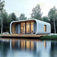 Maison préfabriquée moderne de luxe, type Apple Cabin, module modulaire, mini-maison pour bureau extérieur, camping, hôtel et villa