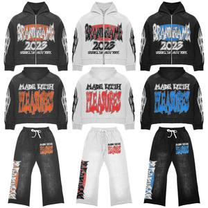 100% haute qualité séchage rapide polaire blanc couleur matériel broderie Logo conception Jogging costumes pour hommes Soft Shell formation costumes - Product Image 1