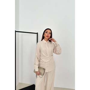 ชุดเซ็ตสองชิ้นสีเบจ - สีเบจ - Product Image 3