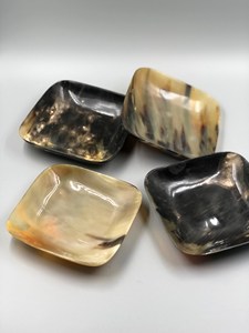 Bol de rasage moussant en corne de bœuf véritable du fabricant écologique Bol de service décoratif pour les plats en corne - Product Image 4