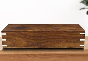 Boîte de voyage de rasage en bois faite à la main de style antique Boîte à bijoux classique tout usage avec technique polie Style d'amour - Product Image 2