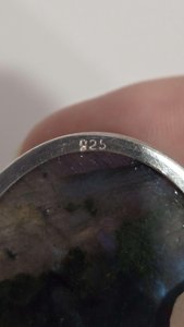 Collier pendentif en labradorite en argent sterling Design fait à la main en forme de larme avec cristal flash bleu pierre précieuse de guérison idée cadeau - Product Image 2