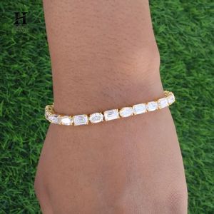 Elegant Mixed Shape Tennis <b>Bracelet</b>, Alternating Emerald and Oval Cut Cubic Zirconia <b>Bracelet</b>, Premium Wedding Jewelry - Product Image 2