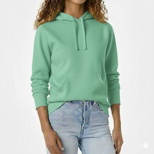 Sudadera con Capucha Oversize para Mujer, de Alta Calidad, con Estampado Personalizado, Estilo Urbano, Superventas de Invierno, Color Sólido, con Logotipo Personalizado en la Parte Delantera - Product Image 4