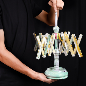 Bobinadora de hilo marmoleado hecha a mano y Swift Set, herramientas de ganchillo para tejer, combo de hilo Swift Winder y Swift - Product Image 5