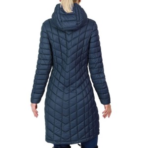 Veste longue en satin polaire à capuche pour femme Coupe-vent Écologique Manteau d'hiver de qualité supérieure - Product Image 6