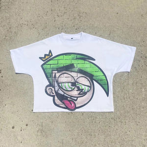 Ropa transpirable de verano a granel de manga corta 100% algodón camisetas para hombre pantalla personalizada impresa Boxy Fit Camisetas Básicas de cuello redondo - Product Image 3