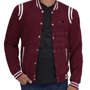 แจ็คเก็ตเลตเตอร์แมนผู้ชาย แฟชั่นฤดูใบไม้ร่วงฤดูหนาว สไตล์สตรีทเท่ๆ แจ็คเก็ตเลตเตอร์แมนผู้ชาย สกรีนโลโก้ส่วนตัว ทันสมัย มีสไตล์ ลุคคนเมือง - Product Image 2