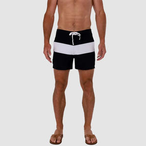 Shorts de bain pour hommes personnalisés, séchage rapide, nouveau style, décontractés, extensibles dans les 4 sens, en polyester, pour la plage et le surf, tissage non tissé pour garçons - Product Image 2