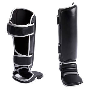 Espinilleras con logotipo personalizado para fútbol, fútbol y artes marciales, transpirable, antideslizante y resistente a impactos, protección para piernas - Product Image 3