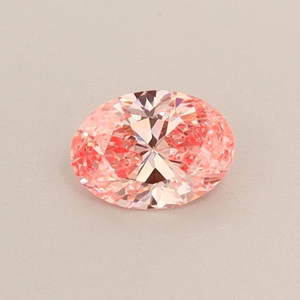 IGI 1,26 Ct Corte de forma ovalada FV brPk Fancy Vivid Brown Pink Lab crecido Diamante suelto para anillo de compromiso VS2 Claridad - Product Image 1