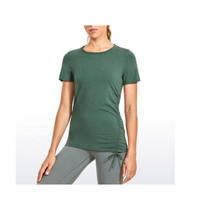 Service OEM T-shirt unisexe à épaules tombantes en coton de haute qualité pour femmes, décontracté, surdimensionné et écologique, Offre Spéciale - Product Image 5