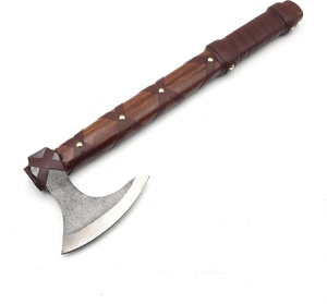 SCL: Hand Made Ranger <b>AXE</b> High Quality New Design Carbon Steel Viking <b>Axe</b> Head with Rose Wood <b>Handle</b> Customized Outdoor <b>Axe</b> - Product Image 1