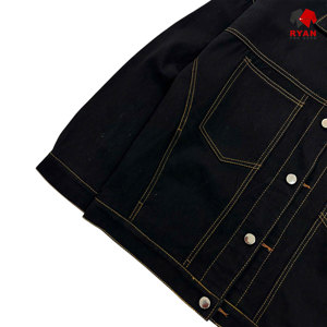 Veste en jean pour homme personnalisée Ryan Pro Gear, confortable, logo personnalisé, style uni, ODM OEM pour vêtements décontractés d'hiver - Product Image 6