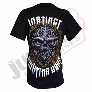 Camiseta informal para mujer con cuello redondo de algodón de primera calidad 100% al por mayor, camiseta teñida lisa con Impresión digital personalizada ecológica - Product Image 4