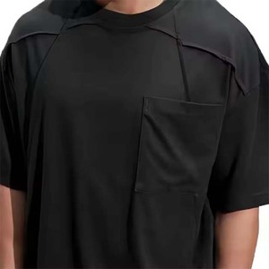 OEM de alta calidad 100% algodón camiseta Digital impreso Drop Shoulder 240 Gsm suelta manga corta Casual camisetas de punto para hombres - Product Image 5