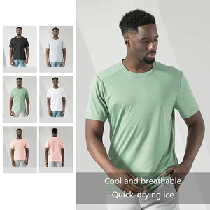Camisetas de jersey 100% algodón para hombre al por mayor con diseño informal, ropa deportiva personalizada, camisetas de manga corta para entrenamiento físico - Product Image 6