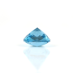 Piedra de corte de cojín de Topacio Azul suizo Natural, piedra preciosa de tablero facetado de 10mm para fabricación de joyas, corte facetado Suelto - Product Image 3