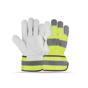 Guantes de Seguridad de Cuero Vacuno de Alta Calidad, Cuero Genuino - Product Image 2