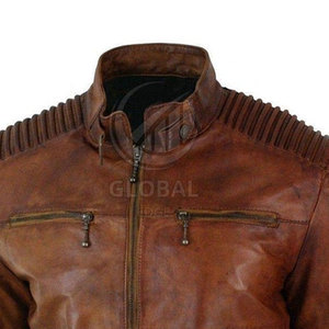 Venta al por mayor de calidad superior de cuero chaqueta de moto transpirable ropa de protección de invierno superventas GLOBAL EDGE de manga larga de los hombres - Product Image 4