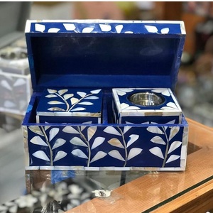 2025 Mother of Pearl Inlay Bakhoor Burner Bone Inlay Mabkhara | Ramadan Incense Burner Decorative Mubkhar with Acrylic <b>Tray</b> Box - Product Image 6