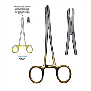 Porte-aiguille manuel en carbure de tungstène, torsadeur de fil, instrument chirurgical dentaire, prise en main de précision, certifié CE - Product Image 1