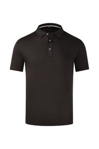 Vente directe d'usine T-shirt polo grande taille pour hommes avec logo personnalisé et taille T-shirt polo vintage de couleur unie à manches courtes - Product Image 6