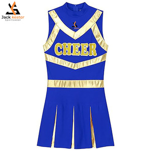 ชุดเชียร์ลีดเดอร์แบบปรับแต่งได้ โลโก้และชื่อทีม ดีไซน์ใหม่แบบกำหนดเอง ชุดเชียร์ลีดเดอร์คุณภาพสูง หลายสี - Product Image 1