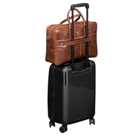 Sac de luxe décontracté en cuir véritable ciré, léger, portable, grande capacité, souple, pour homme, avec quincaillerie inaltérable