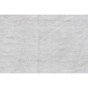 Tapis vintage 2,4 x 5,4 pieds, tapis, tapis rayé blanc en laine - Product Image 5