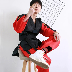 Alta calidad 100% algodón artes marciales Taekwondo uniforme tendencia Judo Karate desgaste - Product Image 4