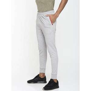 Pantalon de jogging extensible de style décontracté pour hommes, en coton mélangé doux, coupe fuselée, taille élastique légère, idéal pour le confort de tous les jours - Product Image 3