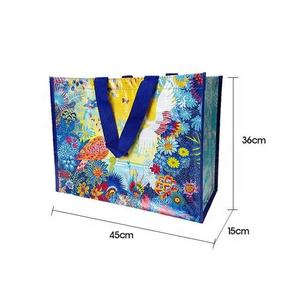 Bolsa de Compras de Polipropileno Tejido con Tamaño y Asa Personalizables (Cinta de Polipropileno/Tejido No Tejido) para Supermercados y Tiendas - Product Image 6