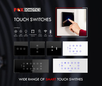Tuya Smart WiFi sans fil 230V Max. Télécommande tactile en verre 6 boutons pour contrôle vocal Alexa, application Tuya Smartlife