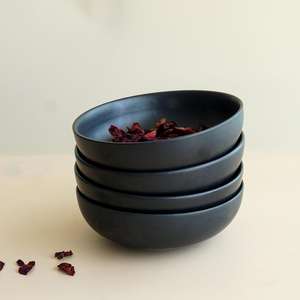 Ensaladera de cerámica hecha a mano moderna, cuenco de servicio de fiesta ecológico de Color personalizado para mamá, panadero, abuela, regalos de inauguración de la casa - Product Image 2