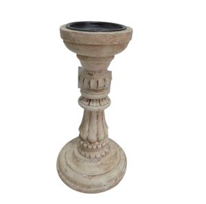Fantaisie Décoratif Fer Et Bois Bougie Pilier Titulaire Classique Conception Bougeoir Pour Décor De Noël À La Main Personnalisé - Product Image 6