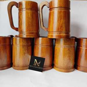 Taza de Madera Clásica de Lujo Ecológica, Diseño Floral Tallado a Mano, Acabado Pulido, Tamaño Personalizado, Apta para Microondas, para Bebidas Calientes/Frías, en Stock - Product Image 5